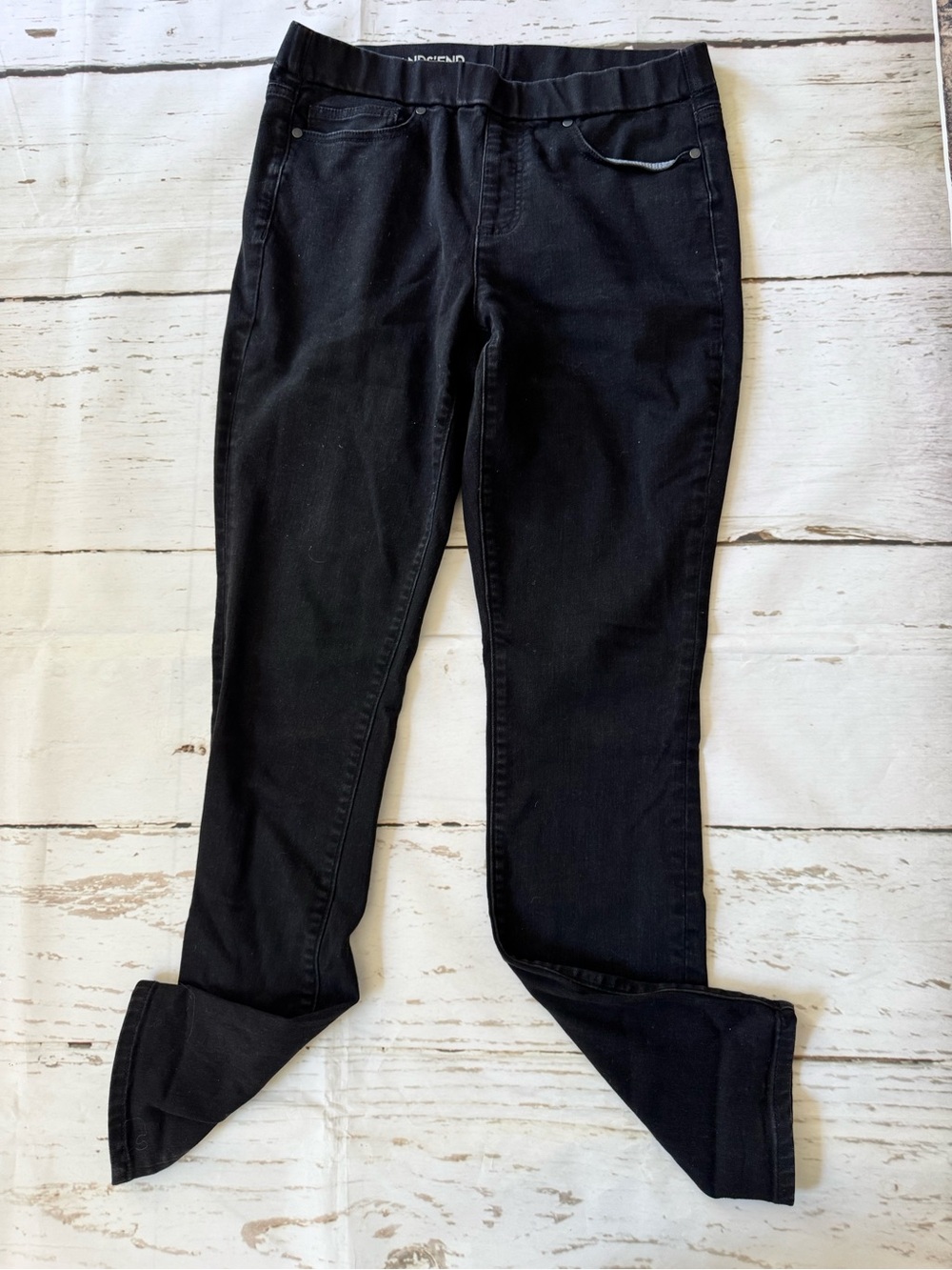 Lands' End Black Stretch Jeggings - Slim Fit